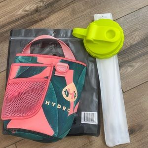 Tropical hydro jug sleeve, volt lid straw -new